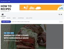 Tablet Screenshot of how2recipes.com